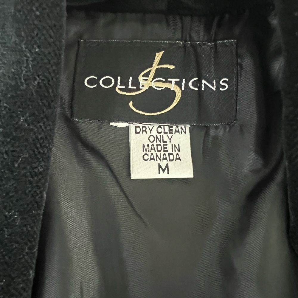 velvet coat, trench - long, VINTAGE , opera coat jacket duster sz M - Picture 3 of 9